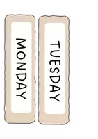 Vorschau - Präsentationen/Tafelbilder - Days of the week - Deckblatt