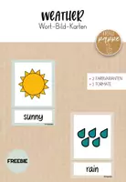 Vorschau - Präsentationen/Tafelbilder - Weather / Bildkarten / Englisch / FREEBIE - Deckblatt
