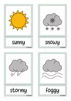 Vorschau - Präsentationen/Tafelbilder - Weather / Bildkarten / Englisch / FREEBIE - Seite 2