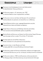 Vorschau - Arbeitsblätter - AB Klassizismus | Kunst | Arbeitsblätter mit Fragen + Lösungen - Seite 3
