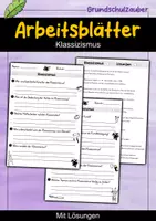 Vorschau - Arbeitsblätter - AB Klassizismus | Kunst | Arbeitsblätter mit Fragen + Lösungen - Deckblatt