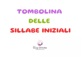 anteprima - Materiale di supporto/inclusione - Tombolina delle sillabe iniziali - Pagina di copertina