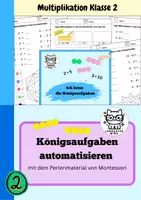 Vorschau - Arbeitsblätter - Montessori Perlenmaterial - Kernaufgaben automatisieren - Deckblatt