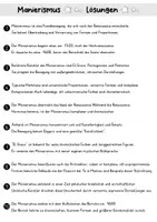 Vorschau - Arbeitsblätter - AB Manierismus | Kunst | Arbeitsblätter mit Fragen + Lösungen - Seite 3