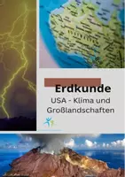 Vorschau - Arbeitsblätter - USA Klimazonen und Großlandschaften Aufgaben mit Lösung - Deckblatt
