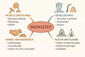 Vorschau - Arbeitsblätter - Arbeitsblatt zum Thema "Bronzezeit" + Onlineübung & MP3 + Mindmap + Infografik - Seite 3