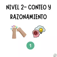Vista previa - Refuerzo / NEE / Materiales de apoyo - PROBLEMAS VISUALES NIVEL 2 - RAZONAMIENTO Y CONTEO (PARTE 2) - página 1
