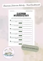 Vorschau - Spiele - Classroom interview activity - Conditionals - Deckblatt