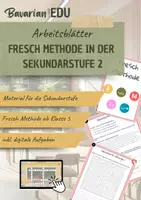 Vorschau - Arbeitsblätter - Fresch Methode - Arbeitsblatt & digitale Übung | Sekundarstufe | Deutsch - Deckblatt