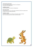 Vorschau - Arbeitsblätter - Fabel Schildkröte und Hase Rollenspiel Dialoggeschichte - Seite 3