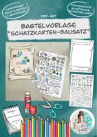 Vorschau - Spiele - Bastelvorlage "Schatzkarten-Bausatz" / Schatzsuche Piratenschatz - Deckblatt