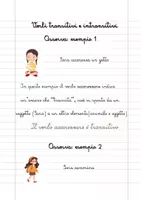 anteprima - Esercizi - Funzione transitiva e intransitiva del verbo - Pagina 1