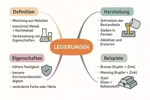 Vorschau - Arbeitsblätter - Arbeitsblätter zum Thema "Welche wichtigen Legierungen gibt es?" + Lösung & MP3 + Mindmap + Infografik - Seite 2