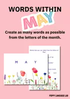 Vista previa - Juegos / Gamificación - Words within - May ///ESL game - Portada