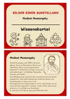 Vorschau - Bildkarten - Wissenskartei: Bilder einer Ausstellung von Modest Mussorgsky - Seite 1