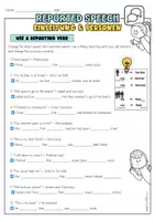 Vorschau - Unterrichtsreihen - Reported speech | 4 Arbeitsblätter | indirect speech Grammatik Englisch - Seite 3