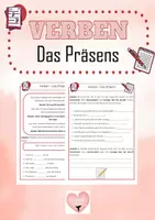 Vorschau - Arbeitsblätter - Verben - Das Präsens - Deckblatt