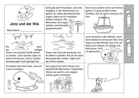 Vorschau - Mal- und Bastelvorlagen - Leporello zur Bibelgeschichte Jona und der Wal - Seite 2