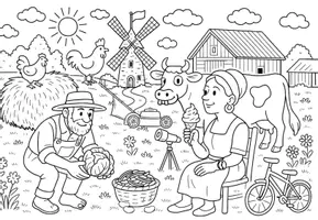 Vorschau - Arbeitsblätter - Wimmelbild - Wörter mit -h - Dehnungs -h & silbentrennendes -h - Seite 2