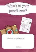 Vorschau - Arbeitsblätter - Lets check your school things - Deckblatt