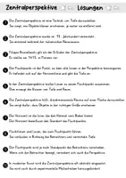 Vorschau - Arbeitsblätter - AB Zentralperspektive | Kunst | Arbeitsblätter mit Fragen + Lösungen - Seite 3