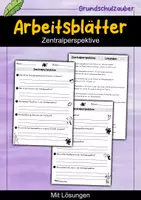 Vorschau - Arbeitsblätter - AB Zentralperspektive | Kunst | Arbeitsblätter mit Fragen + Lösungen - Deckblatt