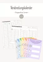 Vorschau - Anderer Materialtyp - Verabredungskalender Partnerarbeit Kooperatives Lernen - Deckblatt