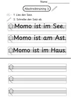 Vorschau - Arbeitsblätter - Abschreibkartei- Erste Sätze (Klasse 1/2) - differenziert - Seite 3