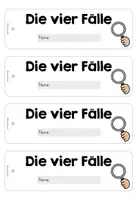 Vorschau - Fördermaterial/Inklusion - Die vier Fälle des Nomens - Merkfächer - Seite 2