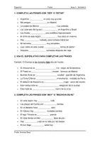 Vorschau - Arbeitsblätter - Ficha-gramática-Aula1-Unidad3 - Deckblatt