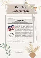 Vorschau - Arbeitsblätter - (Unfall)Berichte untersuchen - Deckblatt