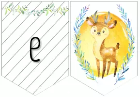 Vorschau - Poster - Klassenzimmer Deko Wald Tiere Aquarell - Seite 3