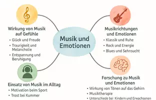 Vorschau - Arbeitsblätter - Arbeitsblatt "Musik und Emotionen - Wie Musik Gefühle beeinflusst" + interaktive Lösung & MP3 + Mindmap + Infografik - Seite 3