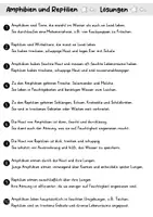 Vorschau - Arbeitsblätter - AB Amphibien und Reptilien | Arbeitsblätter mit Fragen + Lösungen - Seite 3