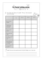 Vorschau - Arbeitsblätter - An Easter holiday survey - After holidays activity - Seite 2