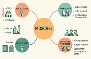 Vorschau - Arbeitsblätter - Arbeitsblätter zum Thema "Moschee" (Lückentext, Hörverstehen) + Lösung & MP3 + Mindmap + Infografik - Seite 2