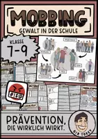 Vorschau - Unterrichtsreihen - Mobbing Klasse 7 8 9 - Deckblatt