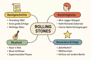 Vorschau - Arbeitsblätter - Arbeitsblätter zum Thema "Rolling Stones" (Lückentext, Hörverstehen) + Lösung & MP3 + Mindmap + Infografik - Seite 2
