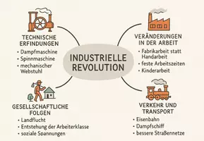 Vorschau - Arbeitsblätter - Arbeitsblatt "Industrielle Revolution" + Onlineübung & MP3 + Mindmap + Infografik - Seite 3