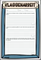 Vorschau - Klassenarbeiten - Klassenarbeit zu meiner Unterrichtsreihe Gewalt - Deckblatt