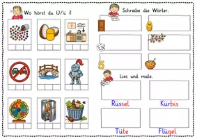 Vorschau - Arbeitsblätter - Buchstabeneinführung und Buchstabenheft Ü - Seite 2