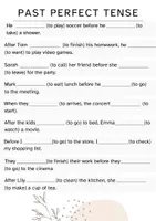 Vorschau - Arbeitsblätter - Grammar - Past Perfect Tense - Seite 1