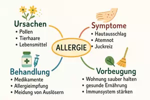 Vorschau - Arbeitsblätter - Arbeitsblätter zum Thema "Allergie" + Lösung & MP3 + Mindmap + Infografik - Seite 2