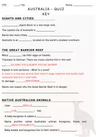 Vorschau - Quiz - Australia Quiz (1) - AHS + STD - A2 with key - Seite 3