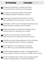 Vorschau - Arbeitsblätter - AB Archäologie | Arbeitsblätter mit Fragen + Lösungen - Seite 3
