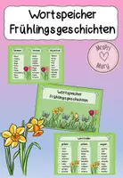 Vorschau - Merkblätter - Wortspeicher Frühlingsgeschichten - Deckblatt