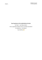 Vorschau - Arbeitsblätter - Der Papst und die Papstwahl - Deckblatt