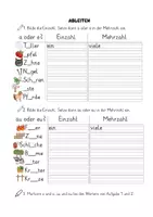 Vorschau - Arbeitsblätter - Materialpaket Wörter mit ä/e und äu/eu ableiten - Seite 1
