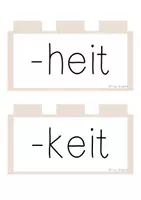 Vorschau - Präsentationen/Tafelbilder - Tafelmaterial Wortbausteine -ung, -nis, -heit, -keit - Seite 2
