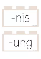 Vorschau - Präsentationen/Tafelbilder - Tafelmaterial Wortbausteine -ung, -nis, -heit, -keit - Seite 3